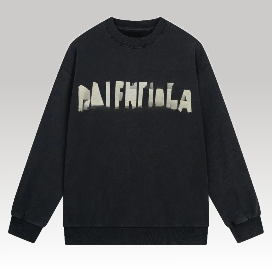 Tape Type Sweatshirt