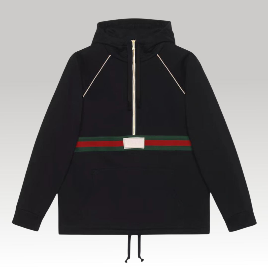 Cotton Jersey Sweatshirt With Web