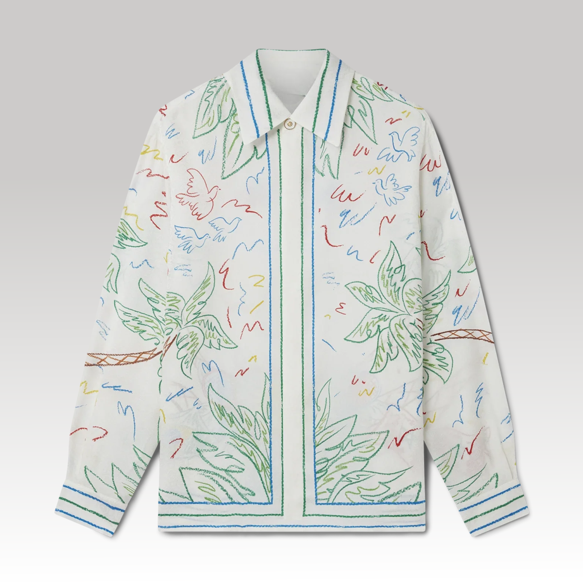 Crayon Tennis Club Silk Shirt