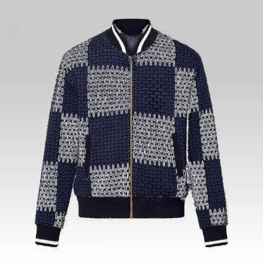 Damier Quilted Cotton Bomber