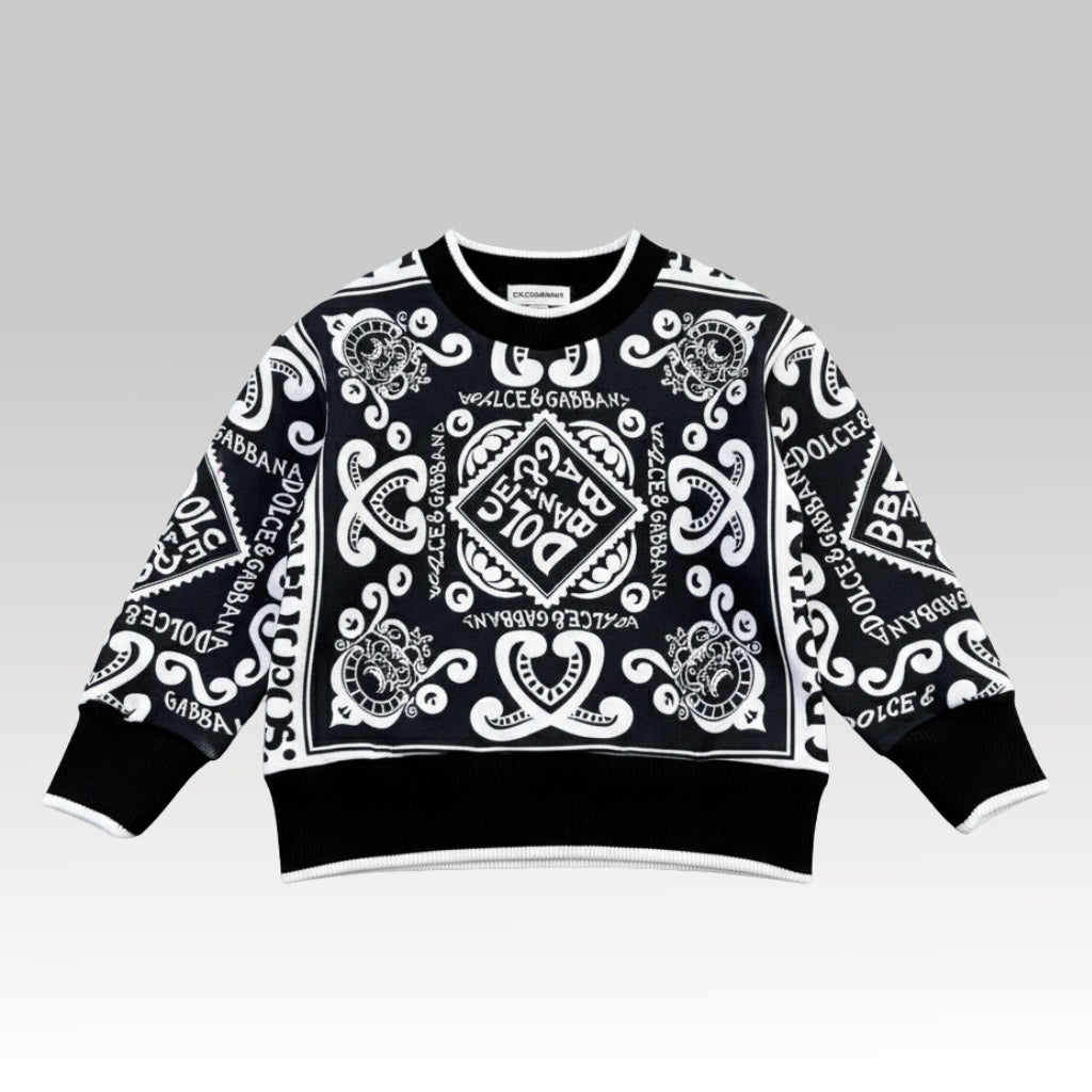 Kids Bandana Print Sweatshirt