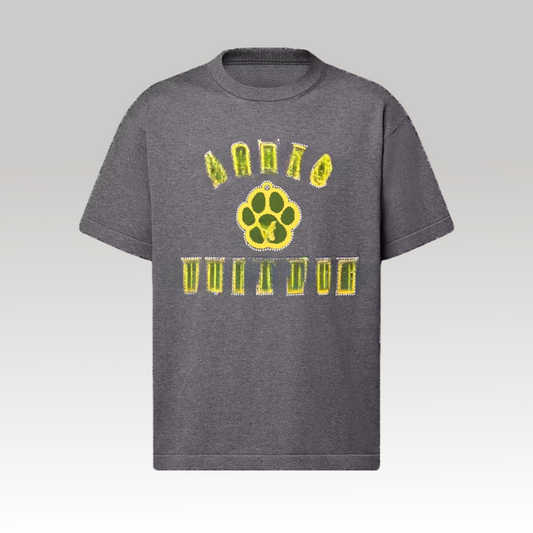 Embellished Short-Sleeved Cotton Crewneck