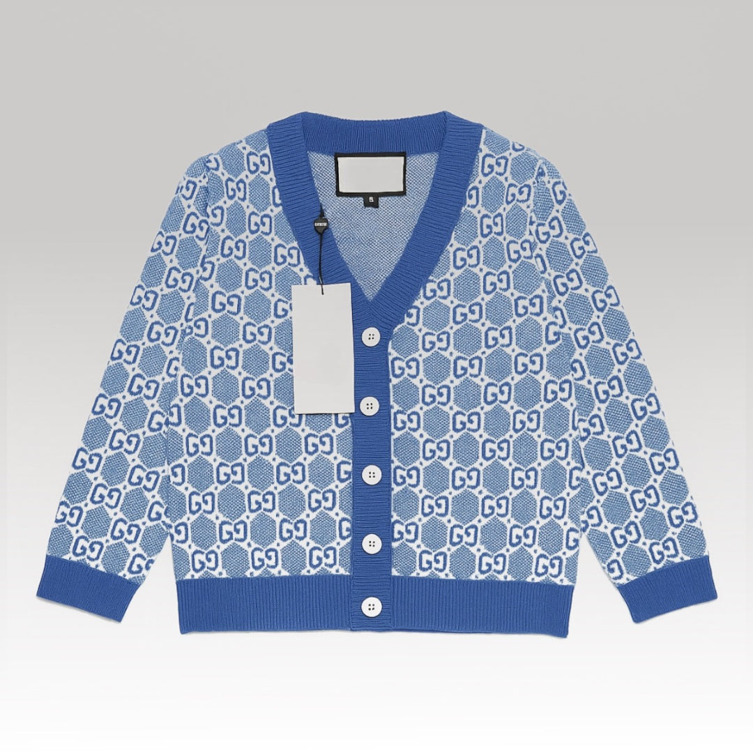 Kids Blue Wool Sweater