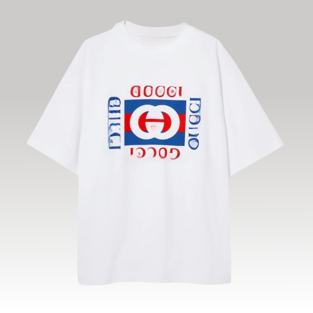 Cotton Jersey T-Shirt With Print