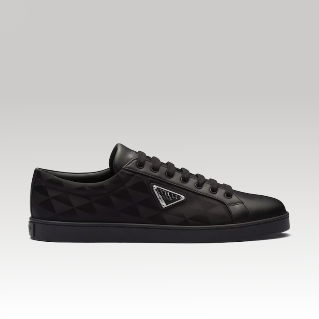 Leather and Re-Nylon Sneaker