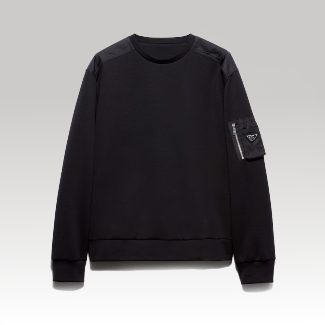 Cotton And Re-Nylon Sweatshirt
