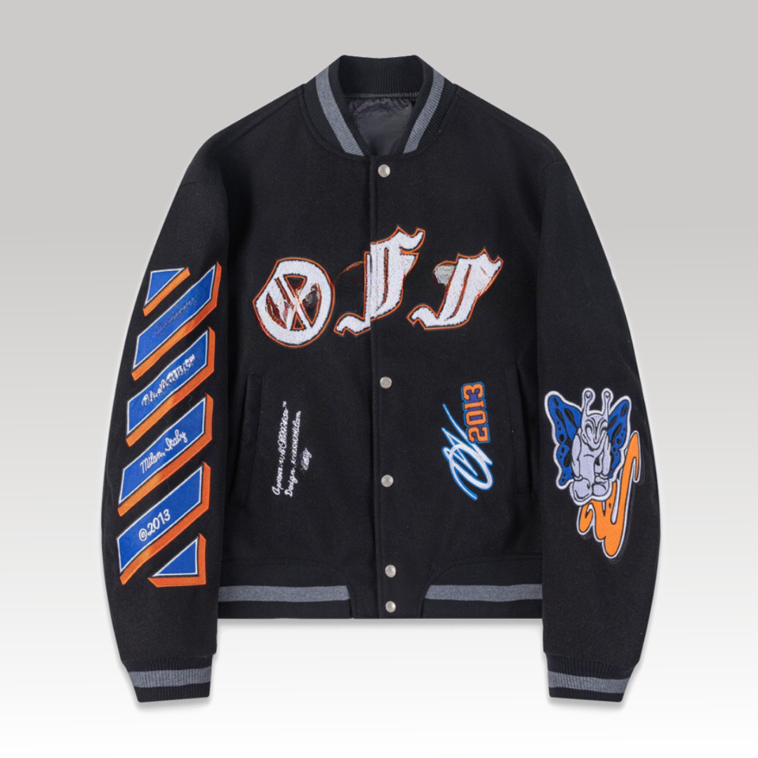 Chenille Logo Bomber Jacket