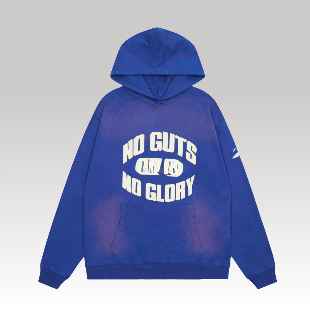No Guts No Glory Hoodie Blue