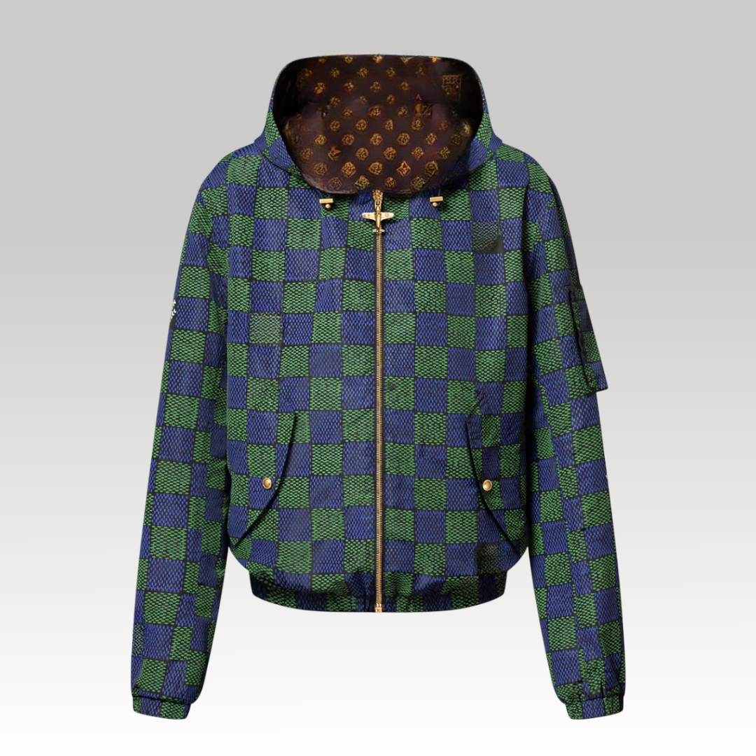 Damier Reversible Windbreaker