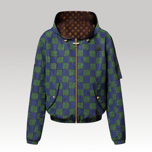 Damier Reversible Windbreaker