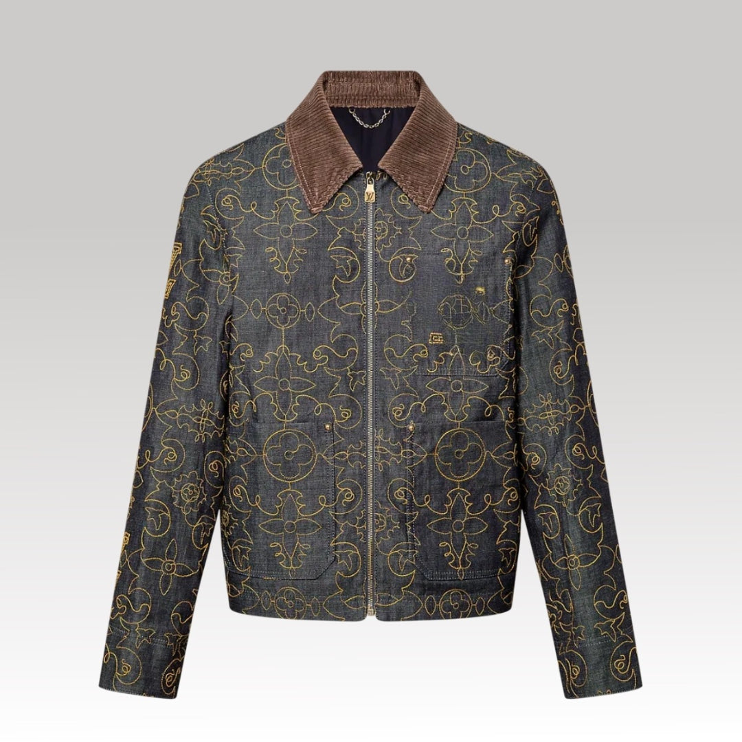 Embroidered Denim Workwear Jacket