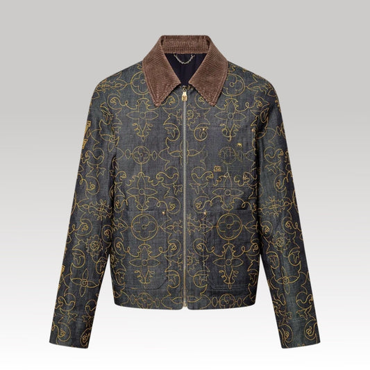 Embroidered Denim Workwear Jacket