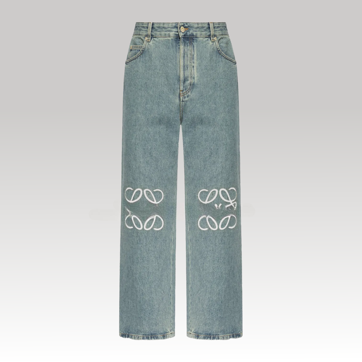 Anagram Baggy Denim Jeans