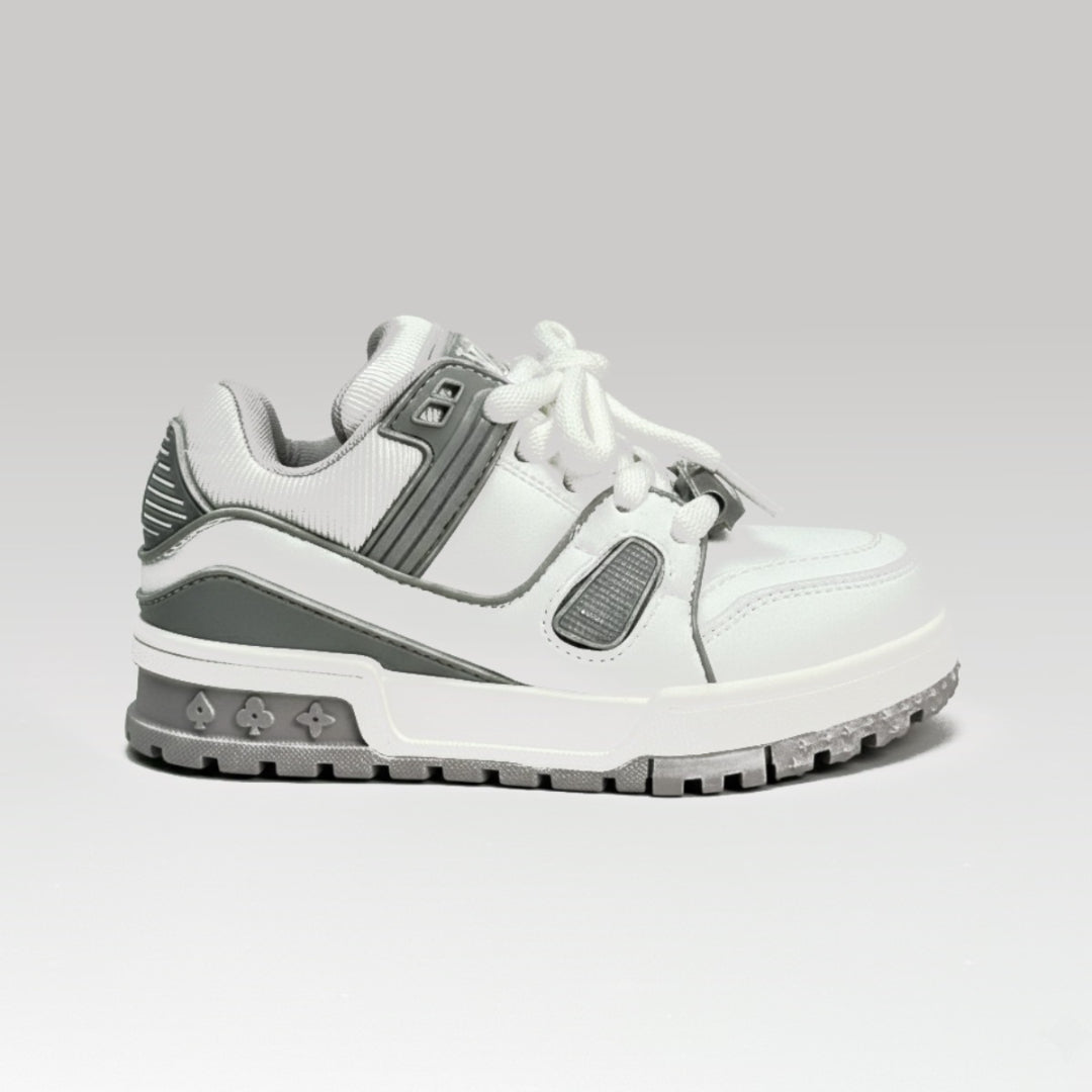 Kids Gray Skate Sneaker