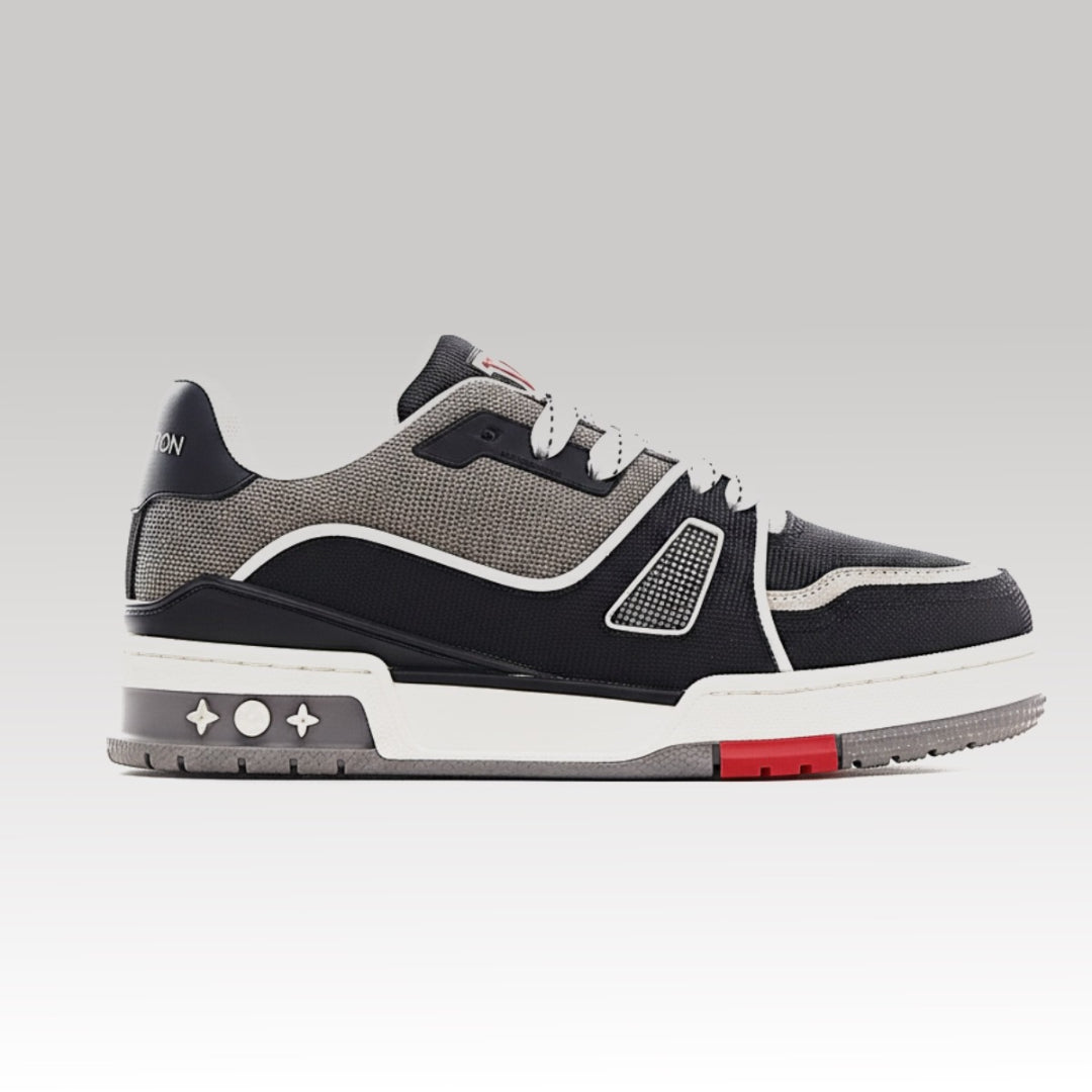 Kids Gray & Black Trainer Sneaker