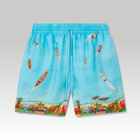 Maison Sur Piloti Silk Shorts