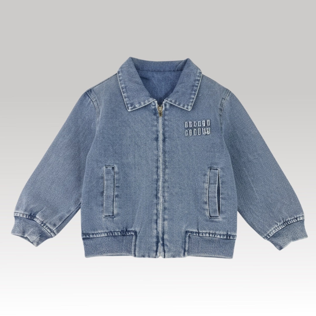 Kids Embroidered Denim Jacket