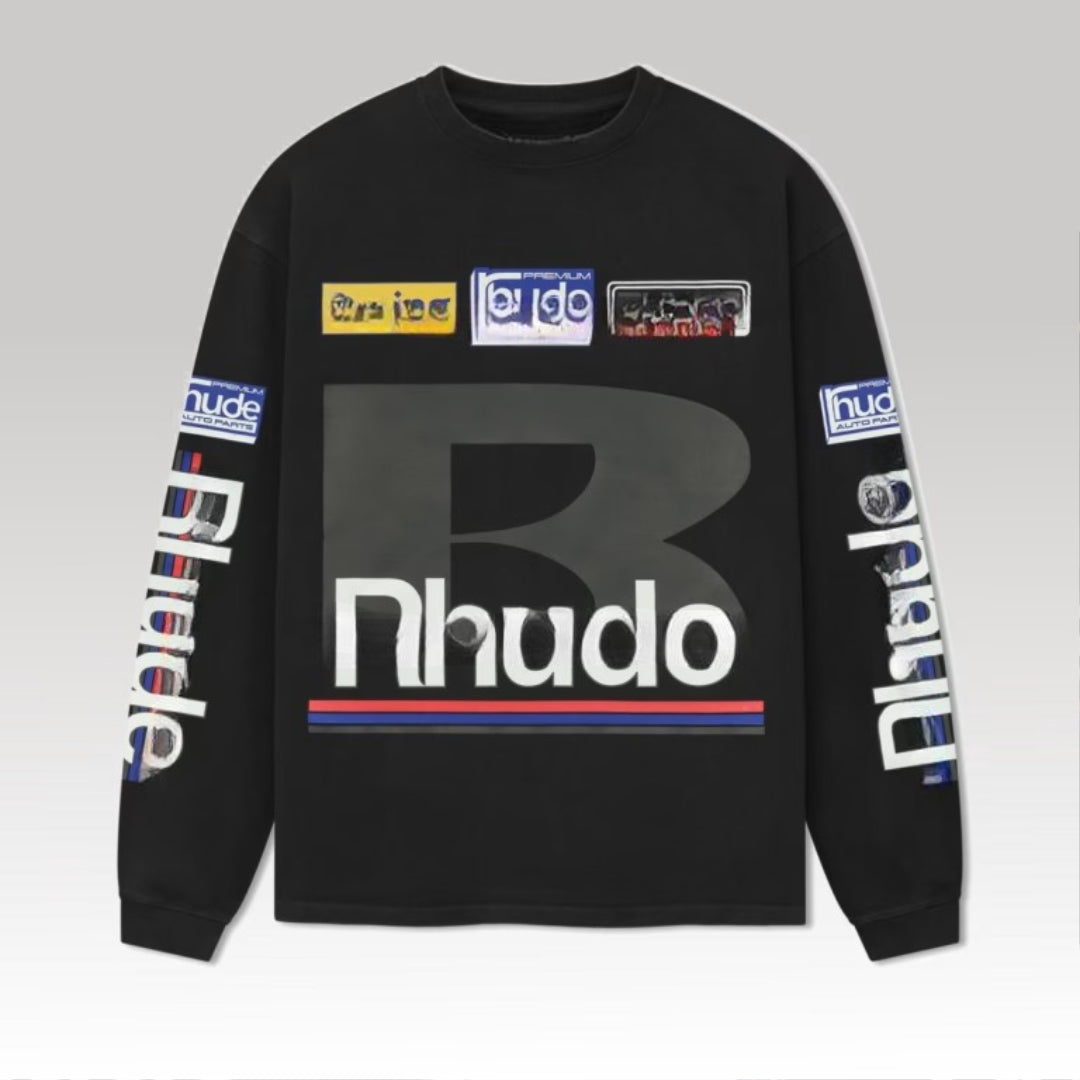 Petrol Patch Long Sleeve Tee