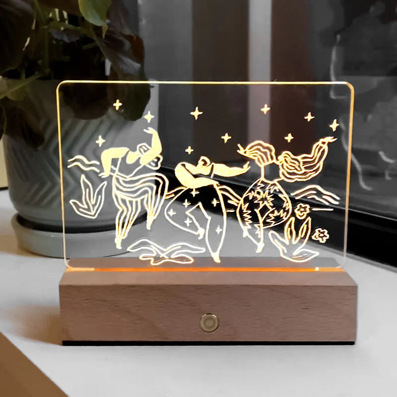 Kit : Gravure d'une lampe acrylique