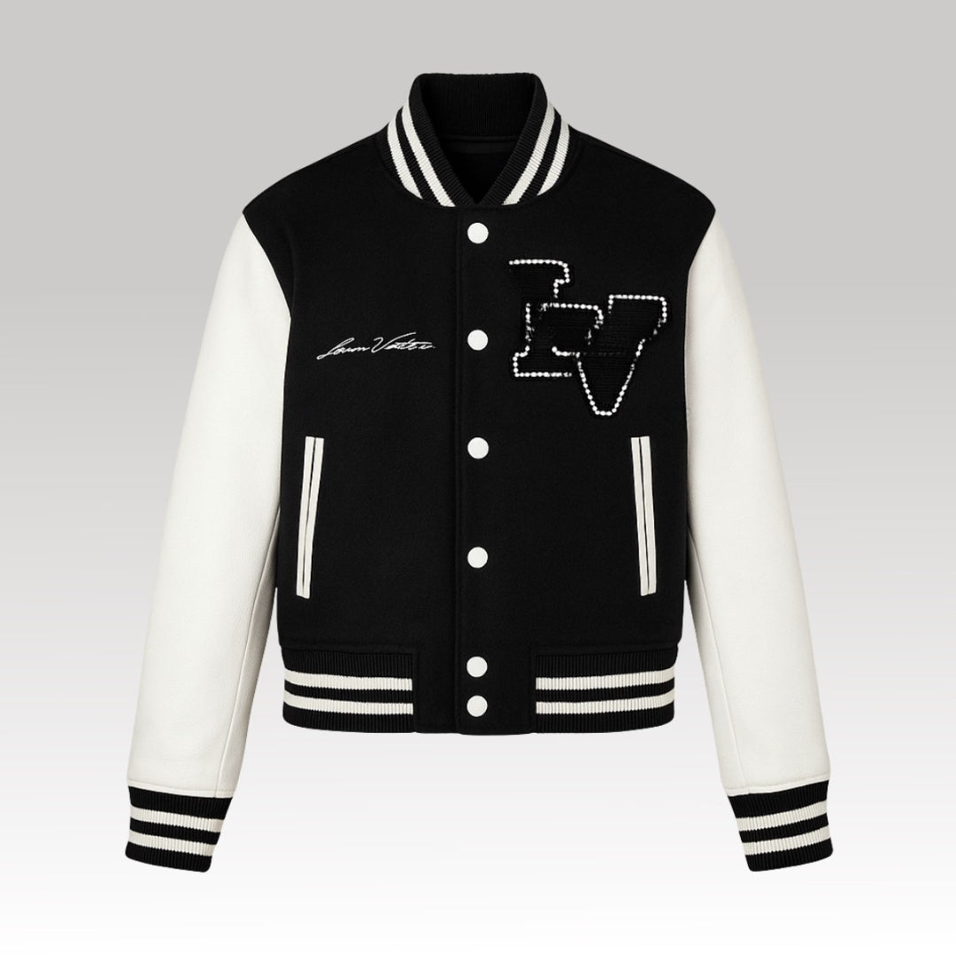 Kids Embroidered Varsity Jacket