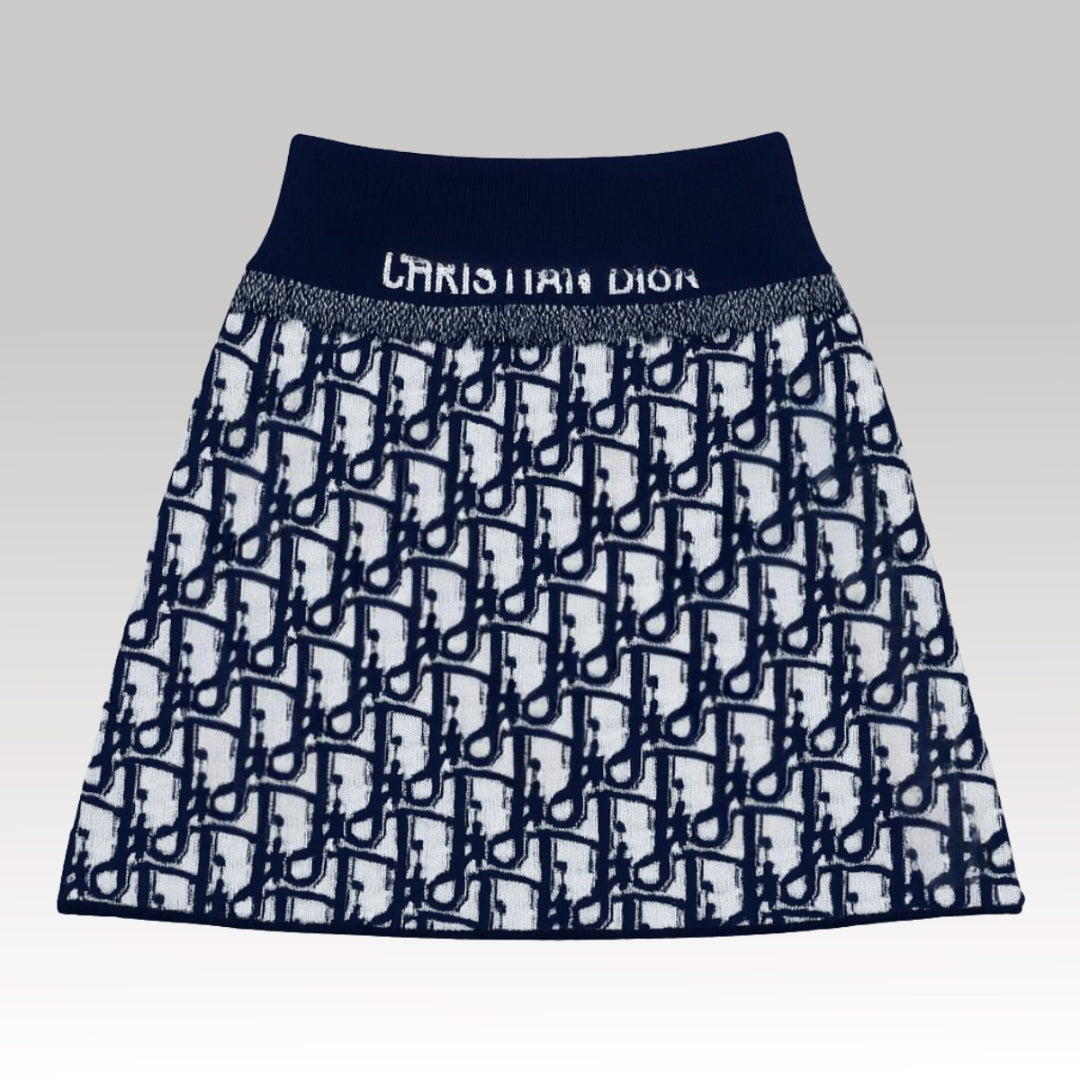 Kids Oblique Knit Skirt