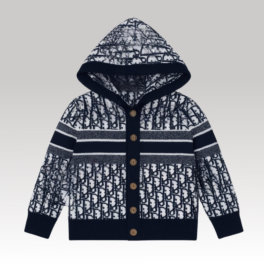 Kids Oblique Knit Hoodie