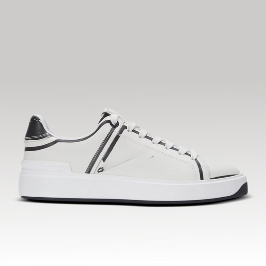 B-Court Printed Calfskin Trainer