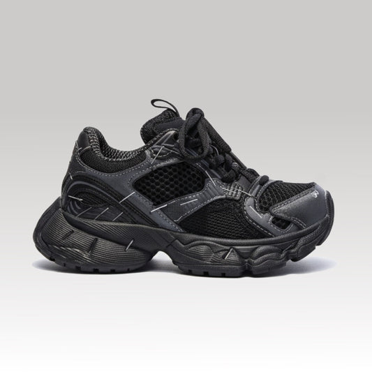 Kids Black Luxury Sneaker