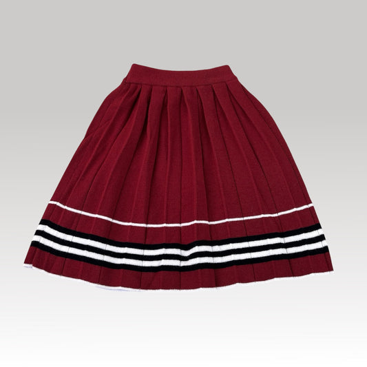 Kids Red Plaid Skirt