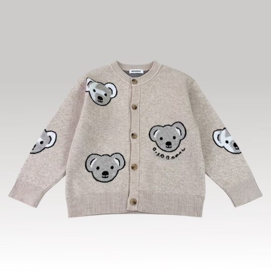 Kids Beige Bear Sweater