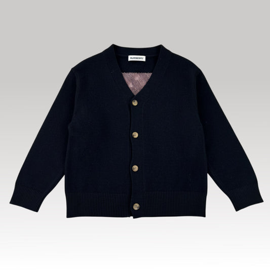 Kids Black Check Sweater