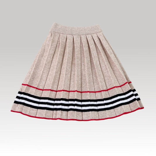 Kids Brown Check Skirt