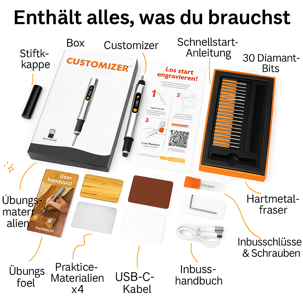 Lass dich begeistern vom originalen Customizer Gravurstift