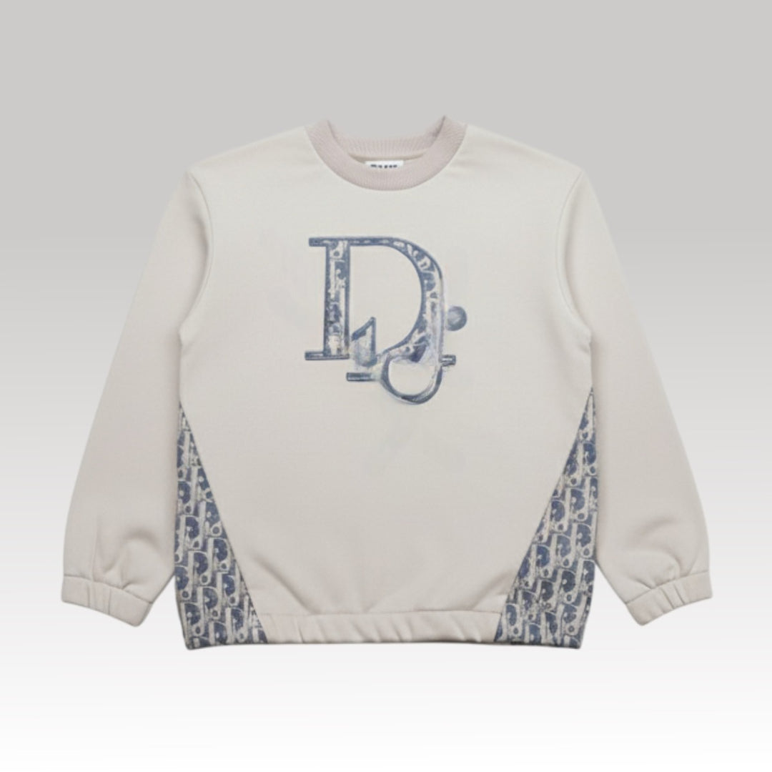 Kids Beige Logo Sweatshirt