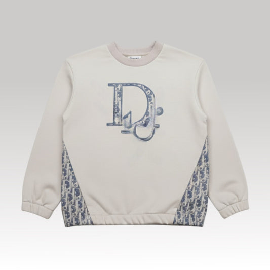 Kids Beige Logo Sweatshirt