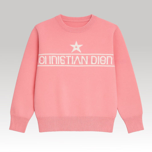 Kids Pink Knit Sweater