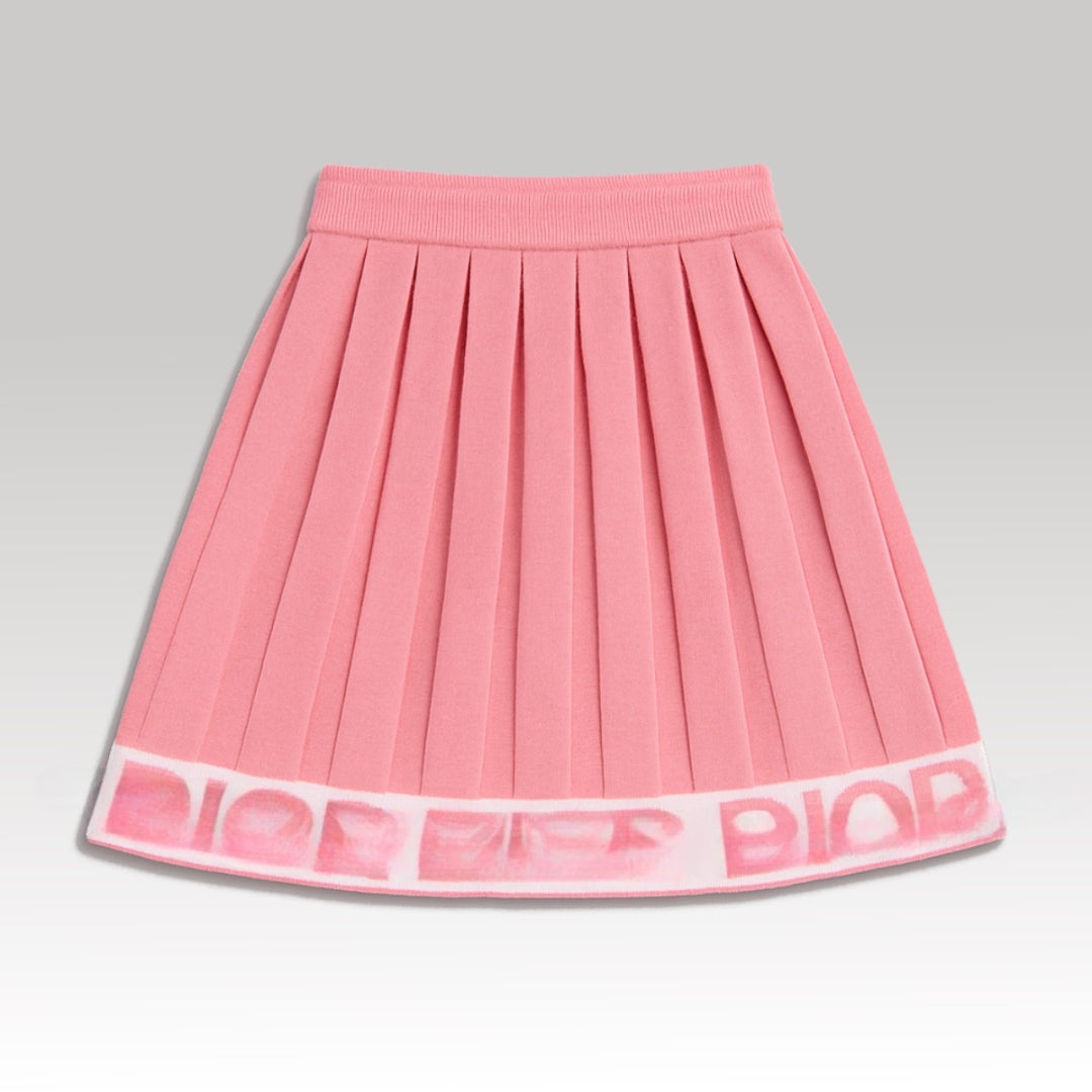 Kids Pink Knit Skirt
