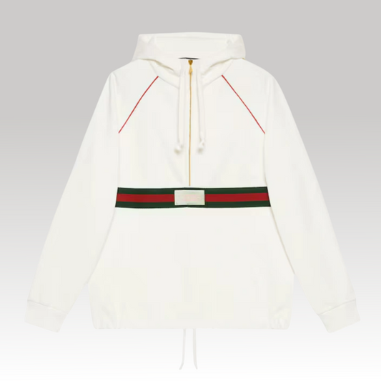 Cotton Jersey Sweatshirt With Web