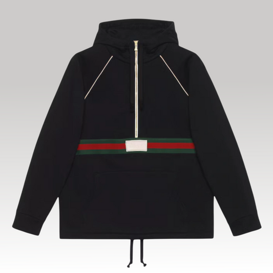 Cotton Jersey Sweatshirt With Web