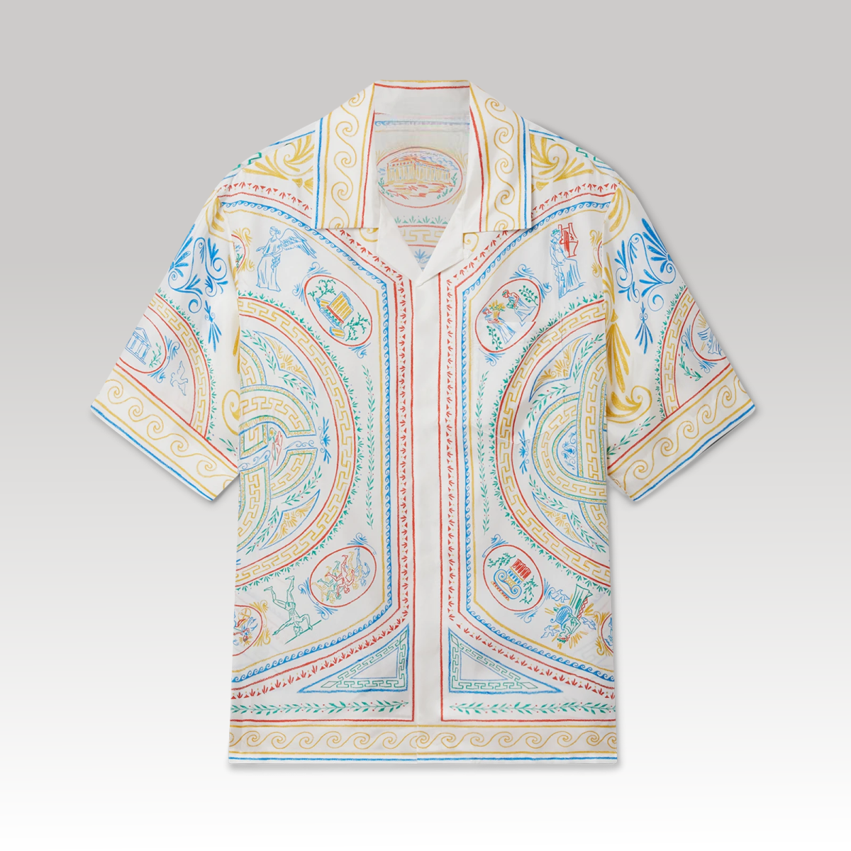 Crayon Vase Silk Shirt