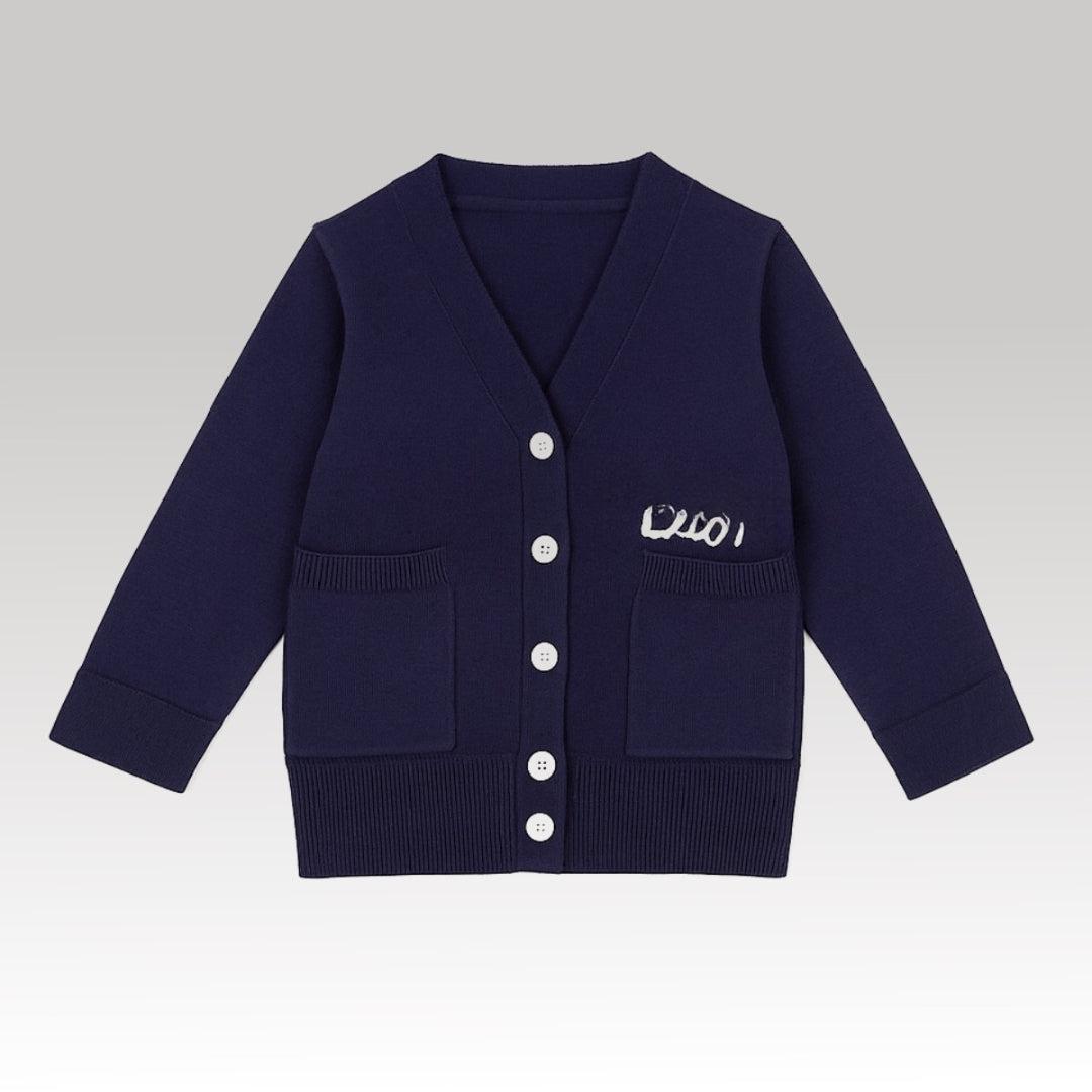 Kids Blue Knit Sweater