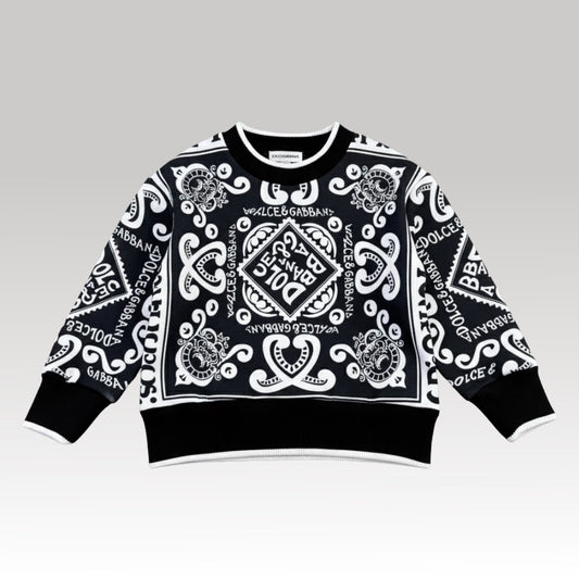Kids Bandana Print Sweatshirt
