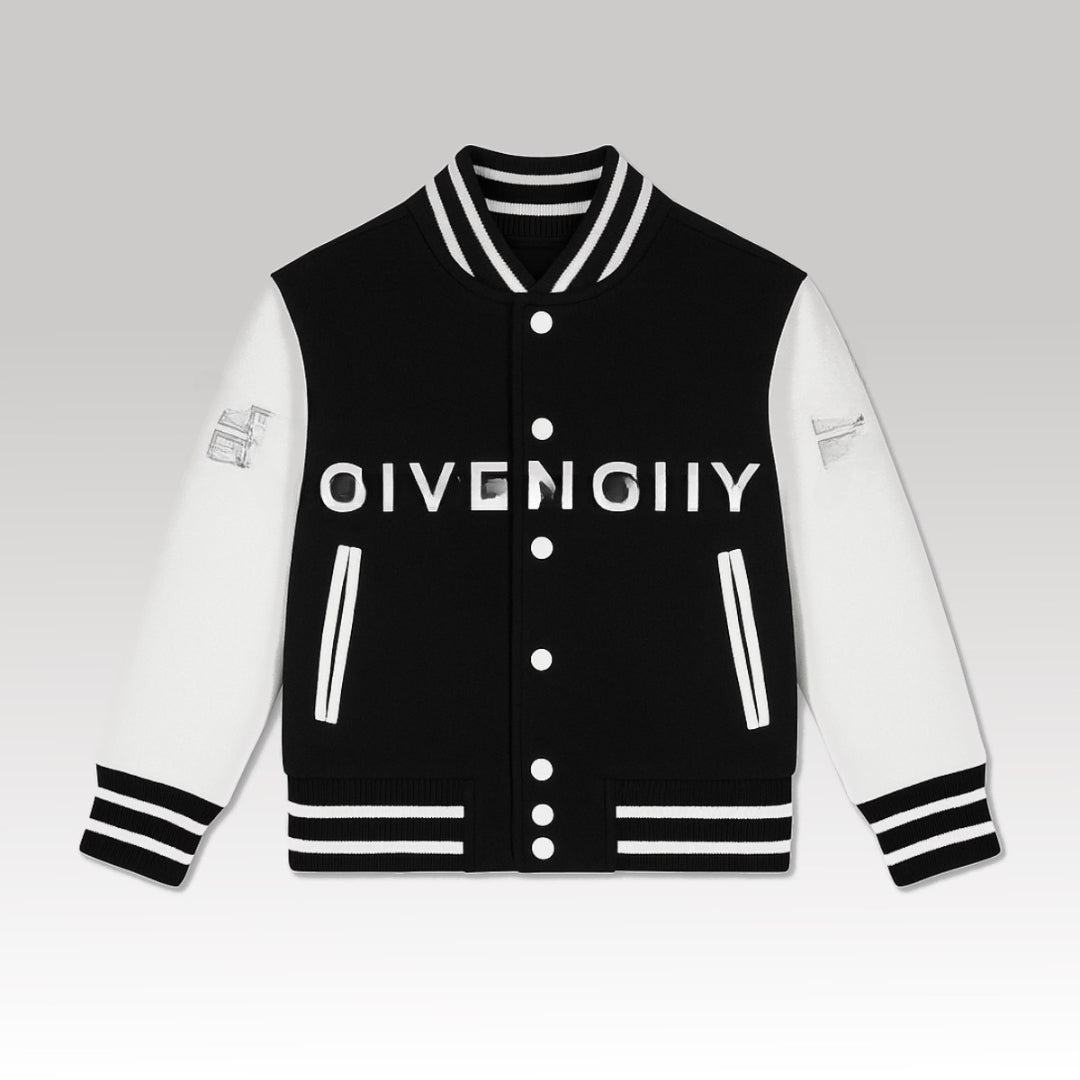 Kids Black Varsity Jacket