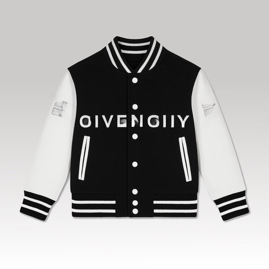 Kids Black Varsity Jacket