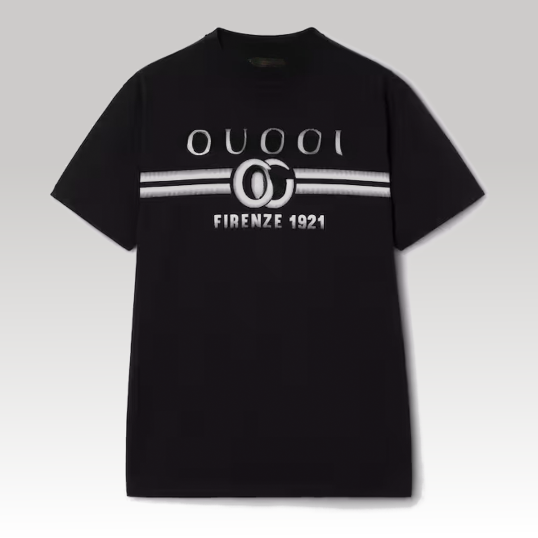 Cotton Jersey T-Shirt With Print