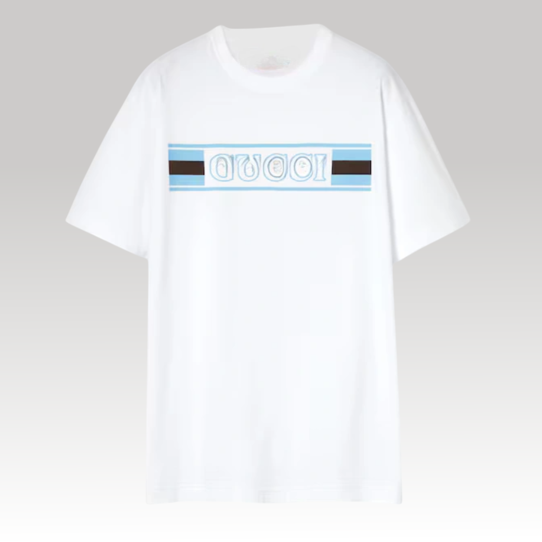 Cotton Jersey T-Shirt With Print
