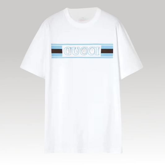 Cotton Jersey T-Shirt With Print