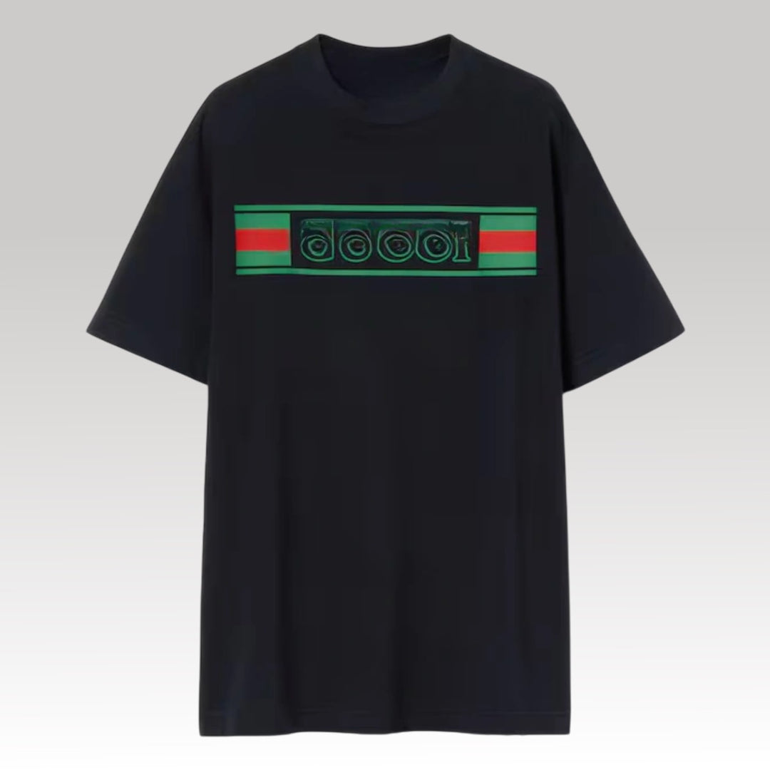 Cotton Jersey T-Shirt With Print