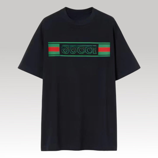 Cotton Jersey T-Shirt With Print