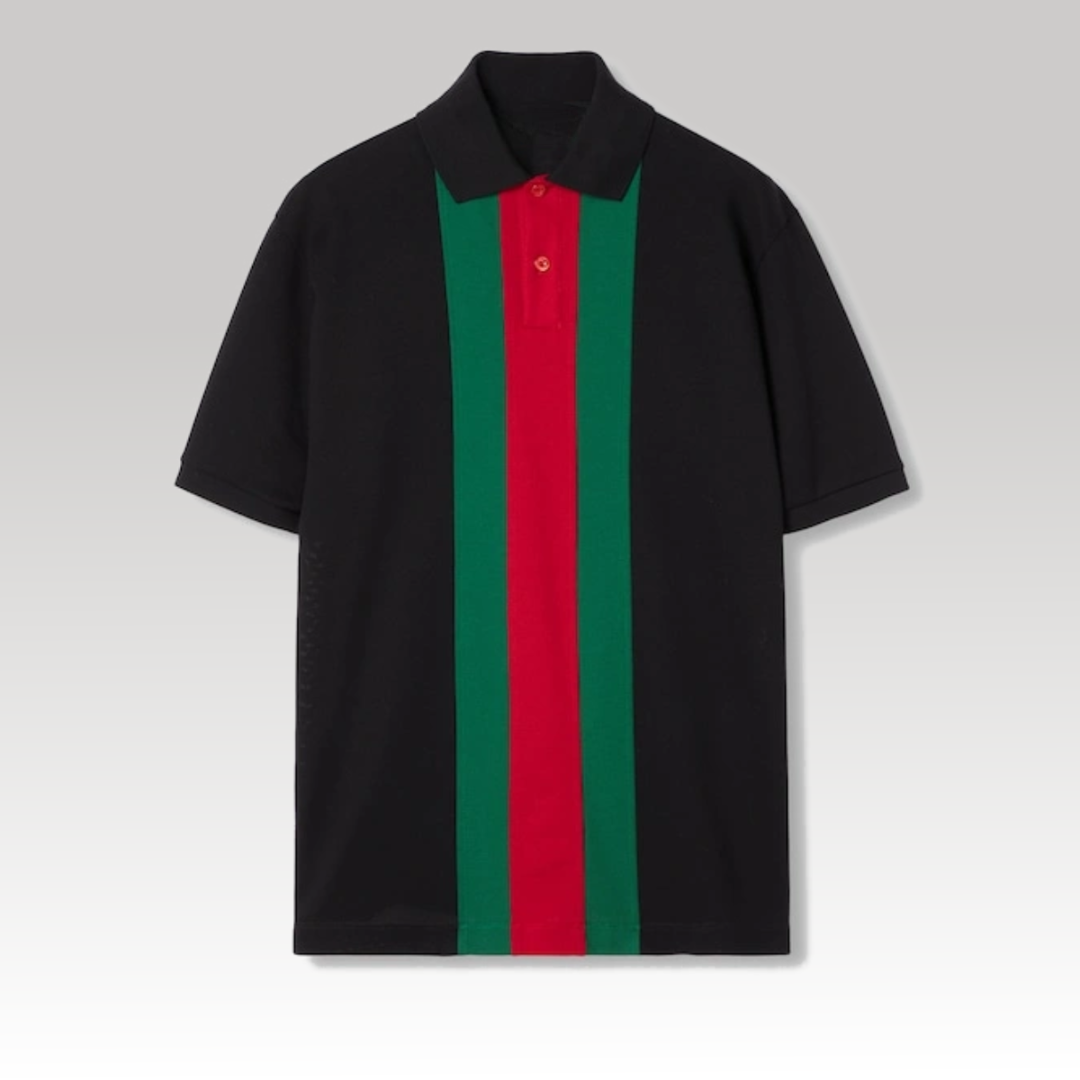 Cotton Polo Shirt With Web